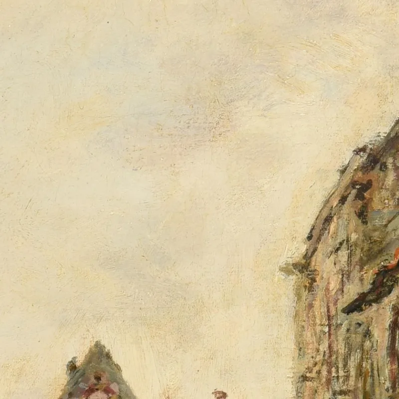 Innerer Kanal Der Stadt Dordrecht Johan Barthold Jongkind