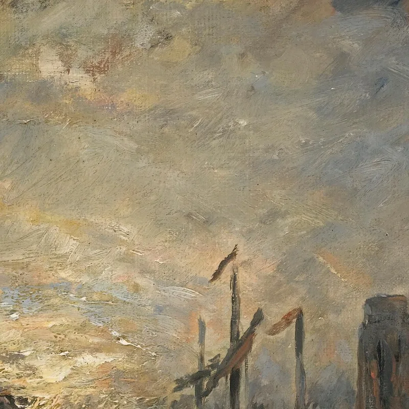 Mondlicht Auf Einem Dordrecht-Kanal Johan Barthold Jongkind