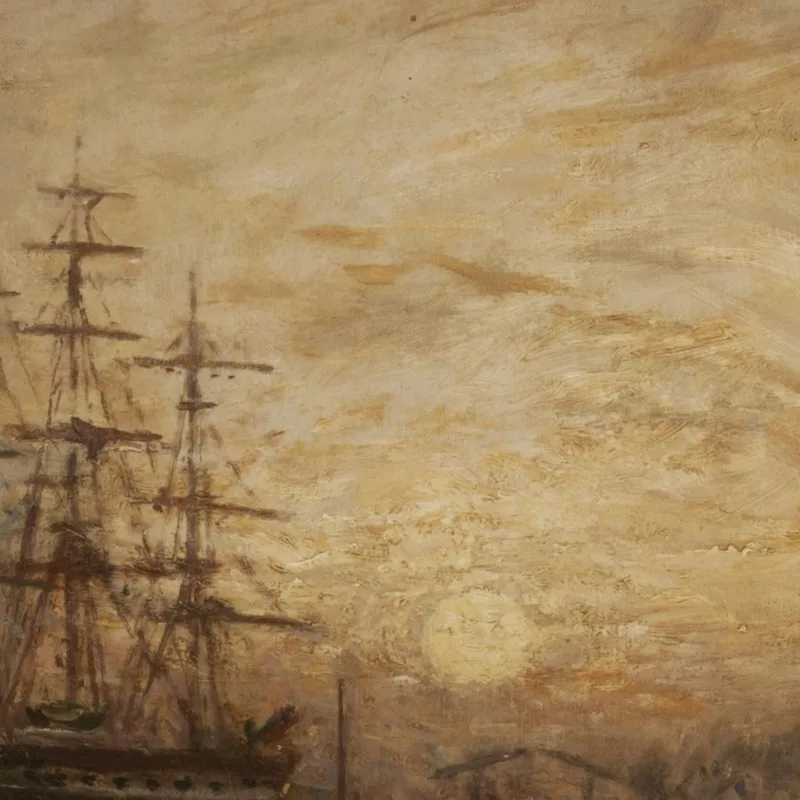 Coucher De Soleil In Hollande Sonnenuntergang In Holland Johan Barthold Jongkind