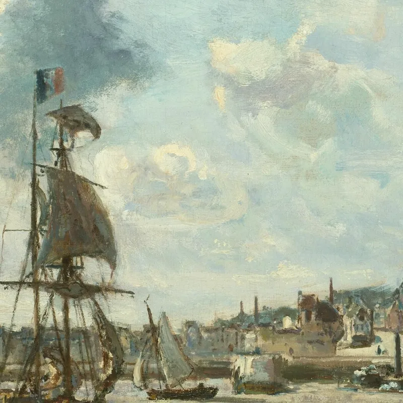 Entrance To The Port Of Honfleur Johan Barthold Jongkind
