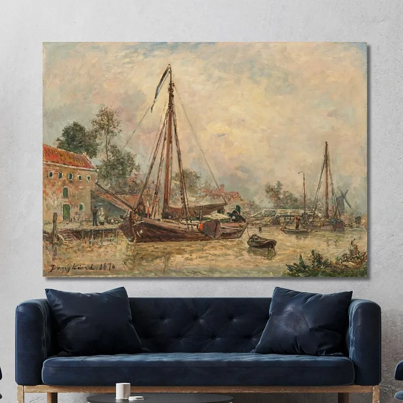 Environs De Dordrecht 2 Johan Barthold Jongkind