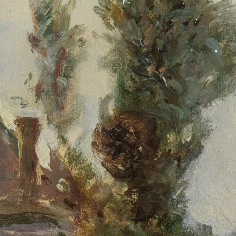 Houses On A Waterway Near Crooswijk Johan Barthold Jongkind
