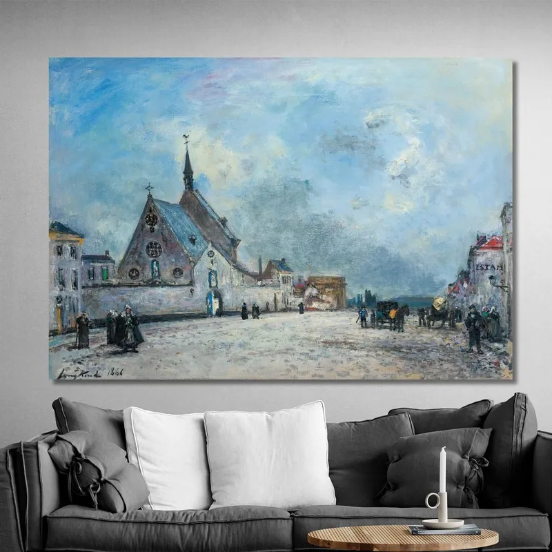 The Church Square Johan Barthold Jongkind