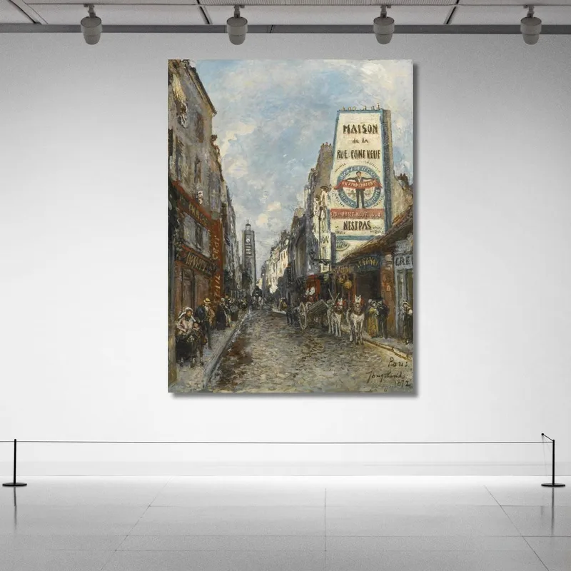 Saint-Jacques Street Paris Johan Barthold Jongkind