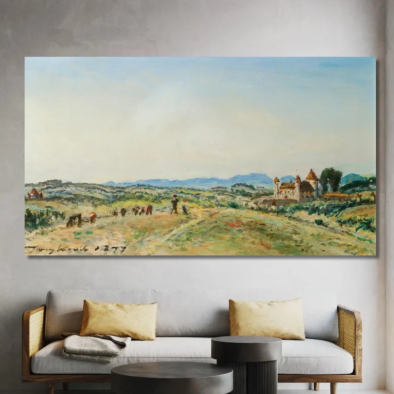 Das Schloss Von Virieu-Sur-Bourbre Isere Johan Barthold Jongkind