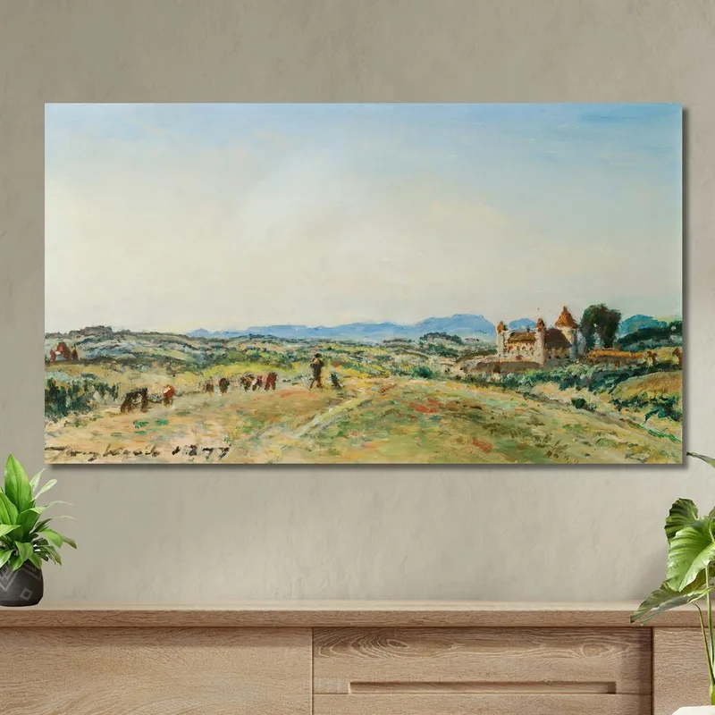 Das Schloss Von Virieu-Sur-Bourbre Isere Johan Barthold Jongkind