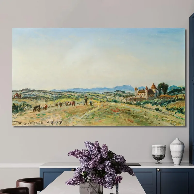 Das Schloss Von Virieu-Sur-Bourbre Isere Johan Barthold Jongkind