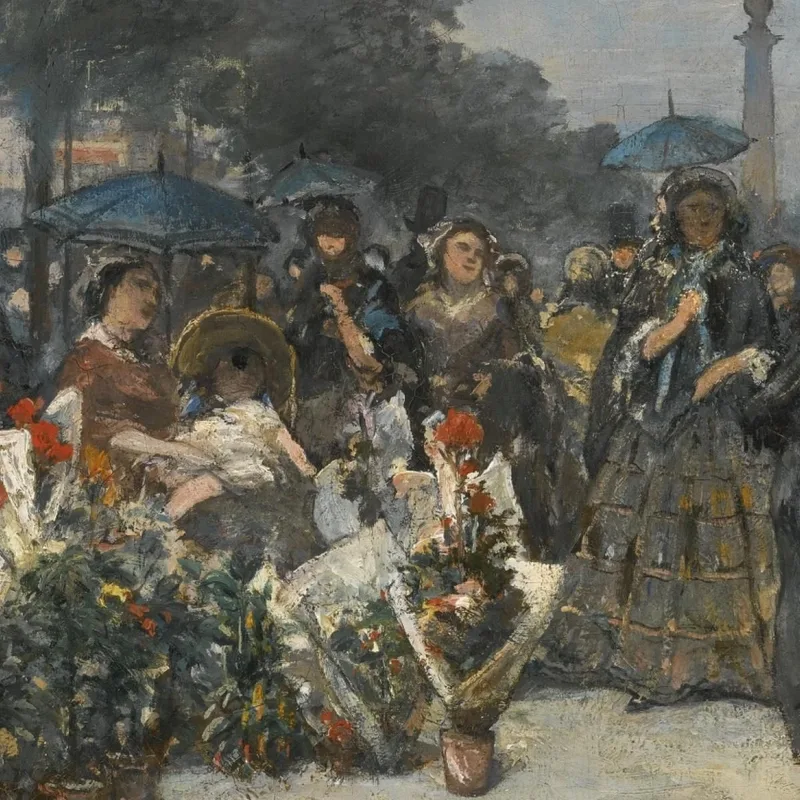 The Flower Market Boulevard Richard Lenoir Paris Johan Barthold Jongkind