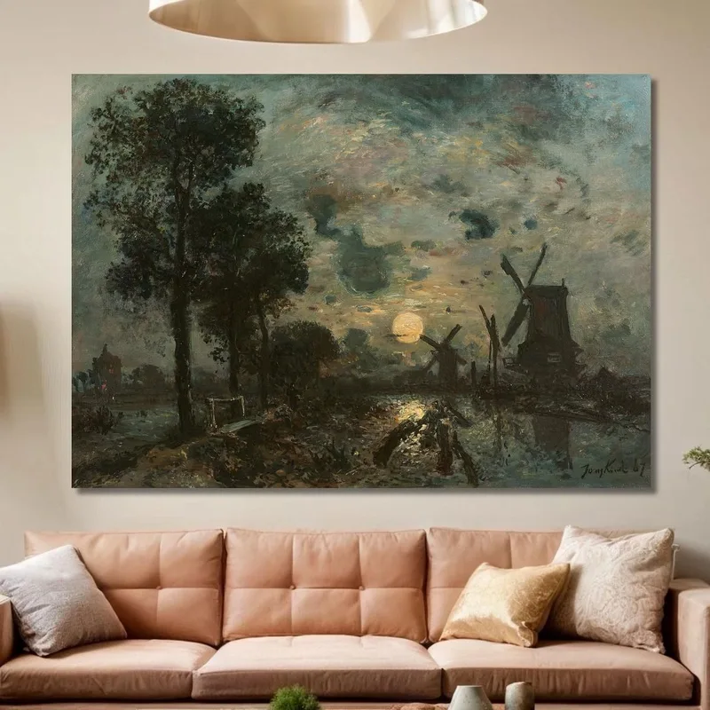 Moonlight Mills Schiedam Johan Barthold Jongkind