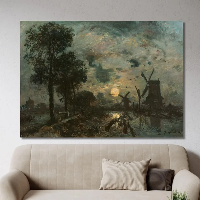 Moonlight Mills Schiedam Johan Barthold Jongkind