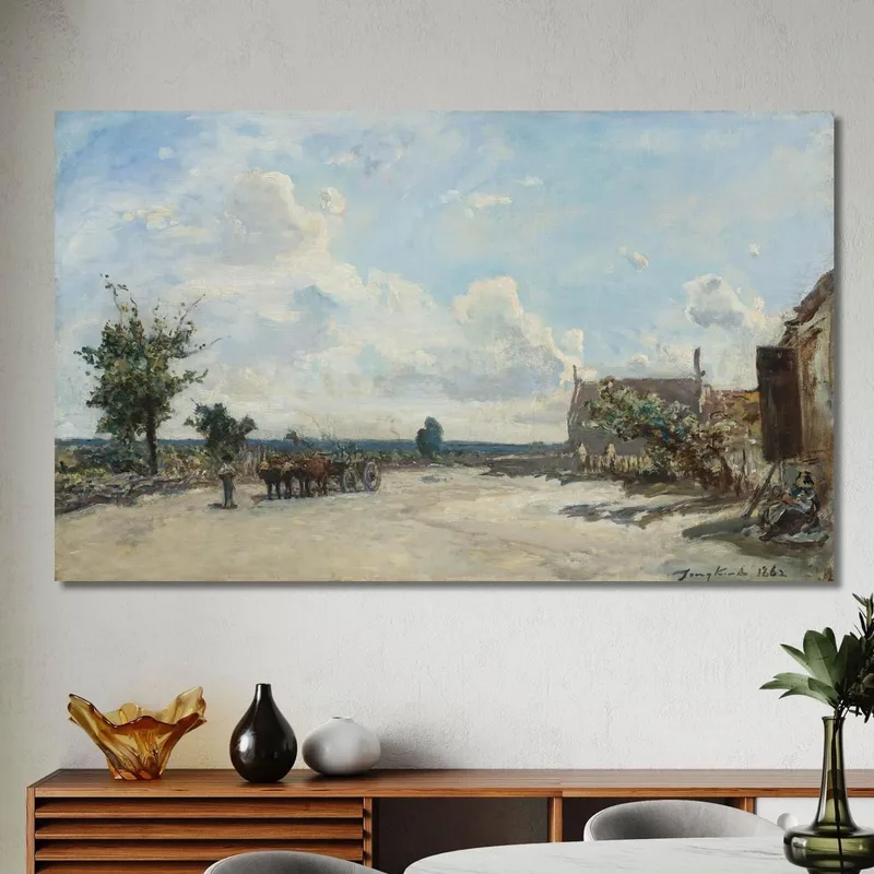 Rue À Saint-Parize-Le-Châtel Près De Nevers Johan Barthold Jongkind