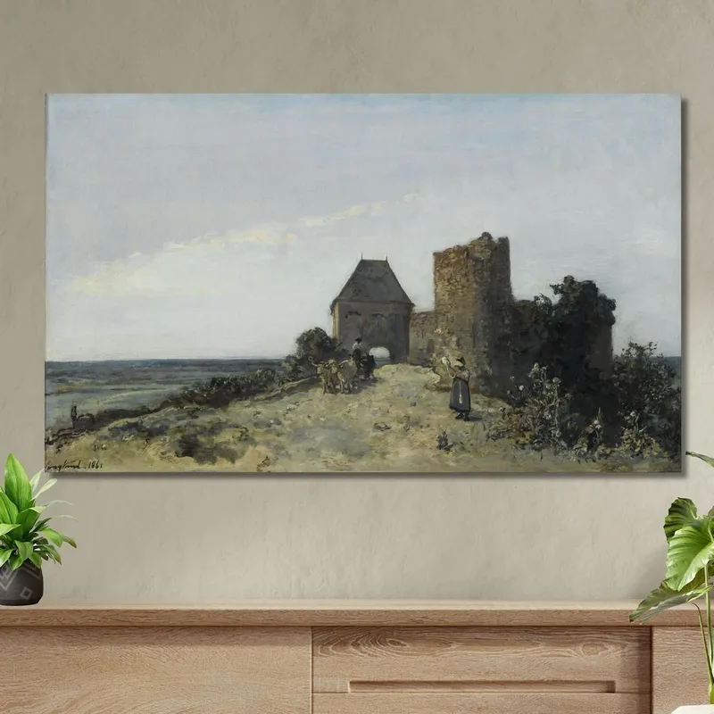 Ruins Of The Rosemont Castle Johan Barthold Jongkind