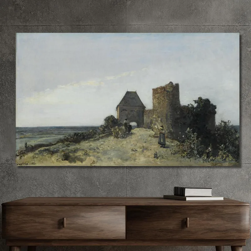 Ruins Of The Rosemont Castle Johan Barthold Jongkind