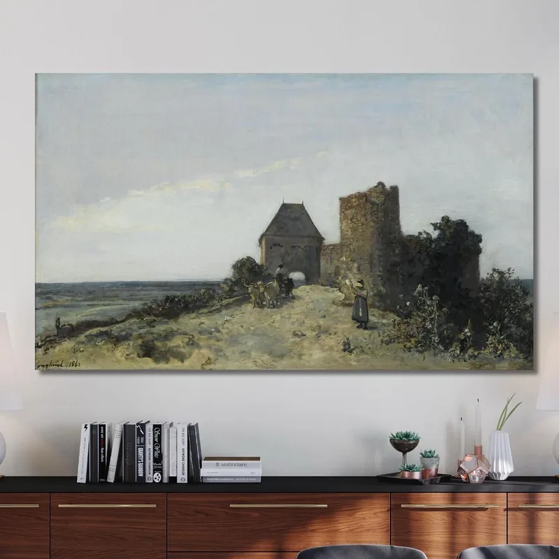 Ruins Of The Rosemont Castle Johan Barthold Jongkind