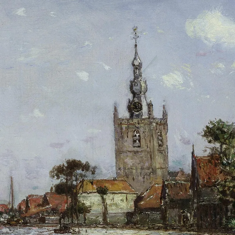 The Church Of Overschie Johan Barthold Jongkind