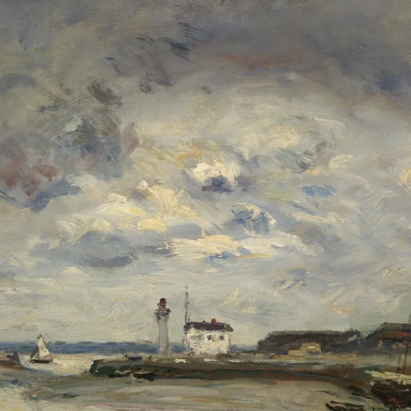 El Puerto De Honfleur Johan Barthold Jongkind