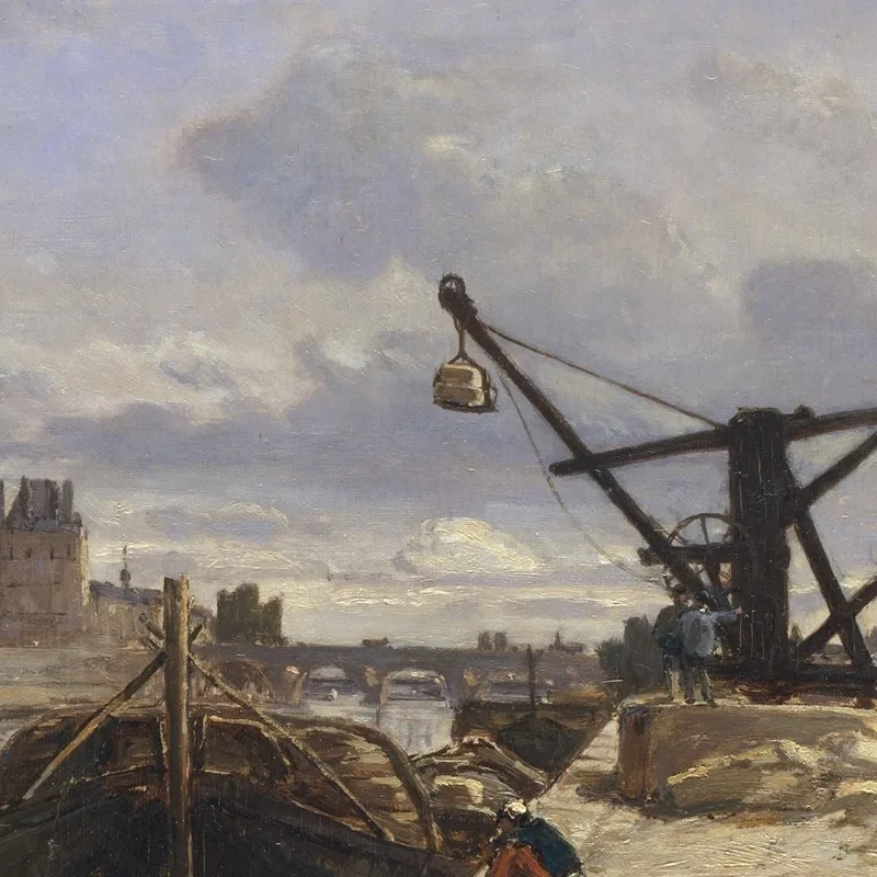 View From The Quai D'Orsay Johan Barthold Jongkind