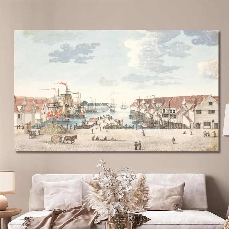 Brygge A Bergen Johan Christian Dahl