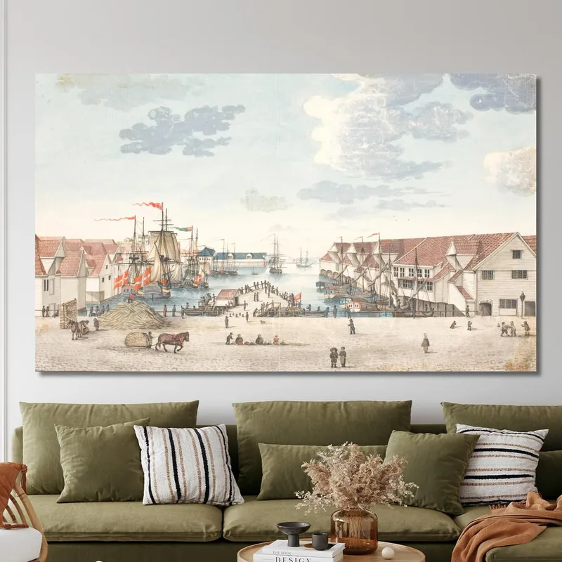 Brygge A Bergen Johan Christian Dahl