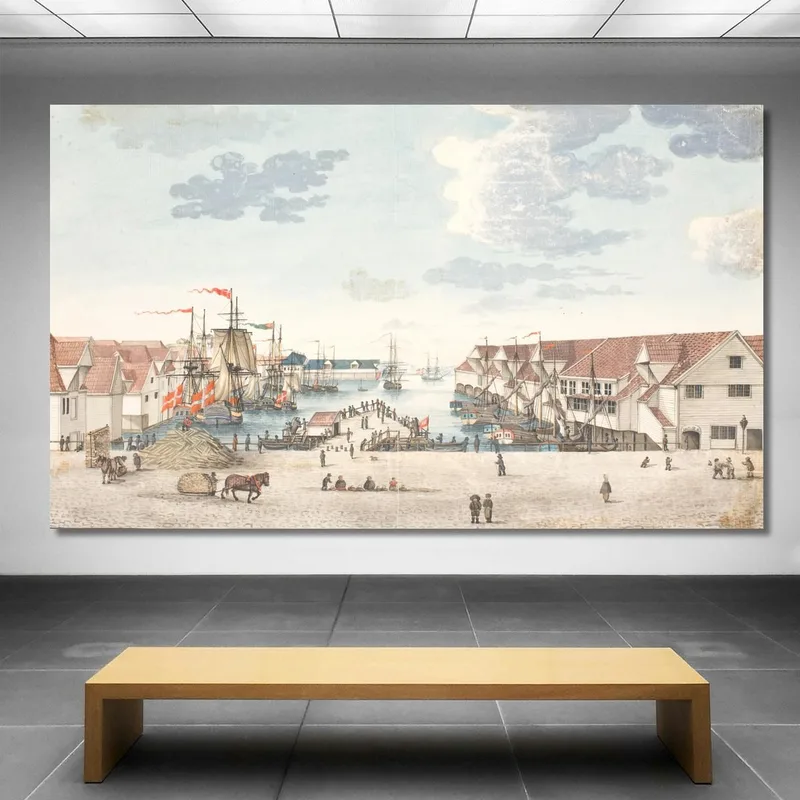 Brygge A Bergen Johan Christian Dahl