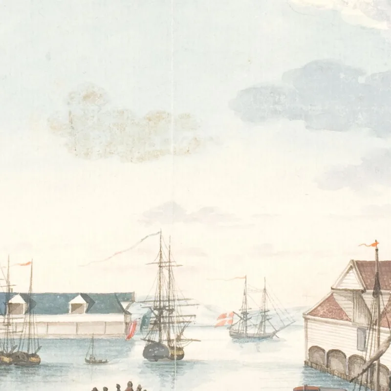 Brygge A Bergen Johan Christian Dahl