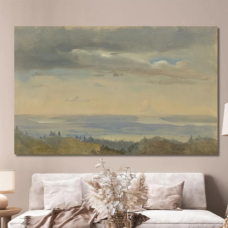 Estudio De Nubes Con Paisaje Fluvial Johan Christian Dahl