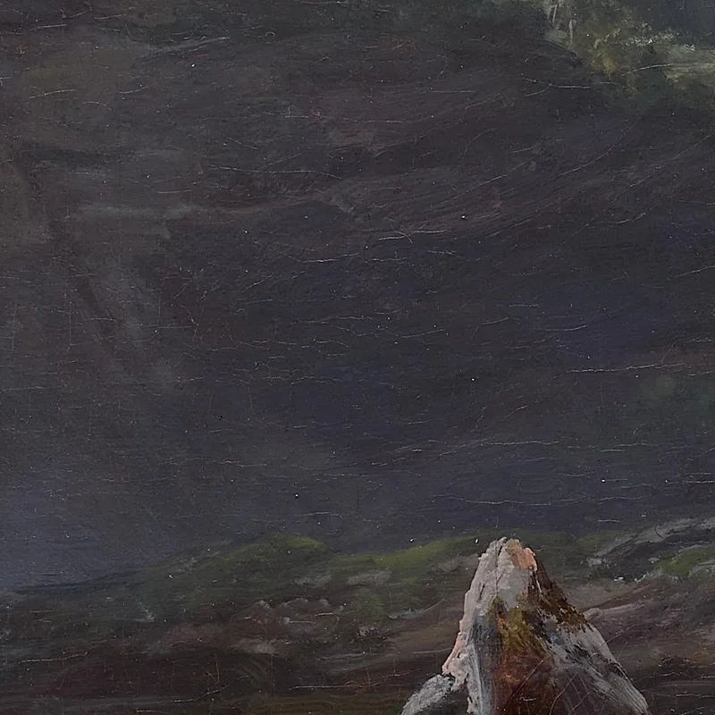 Feige Wasserfall (Feigefossen) Lysterfjord Norwegen Johan Christian Dahl
