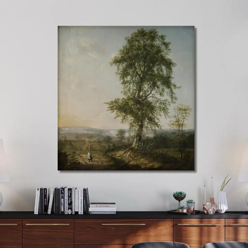 Paisaje Con Un Gran Árbol Johan Christian Dahl