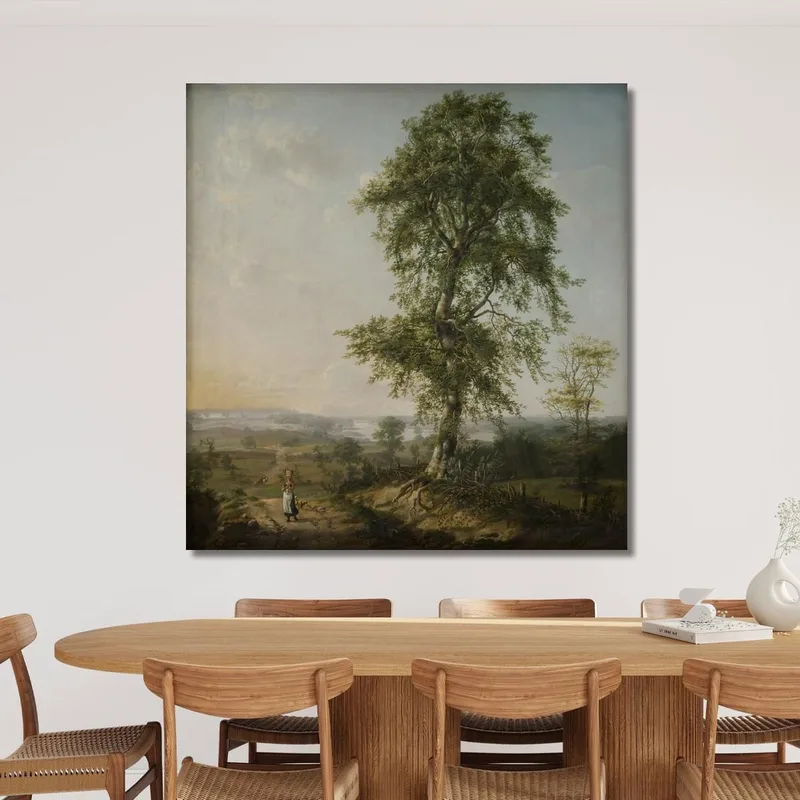Paisaje Con Un Gran Árbol Johan Christian Dahl