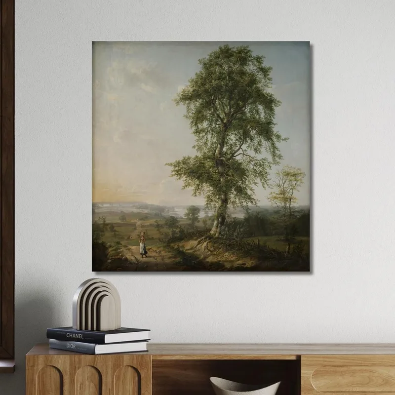 Paisaje Con Un Gran Árbol Johan Christian Dahl