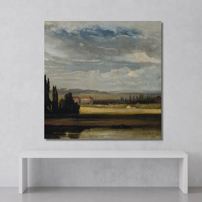 Landschaftsblick Mit Hohem Wolkenhimmel Johan Christian Dahl