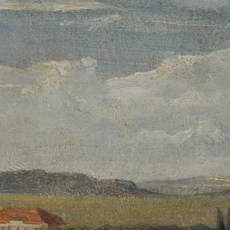 Landschaftsblick Mit Hohem Wolkenhimmel Johan Christian Dahl