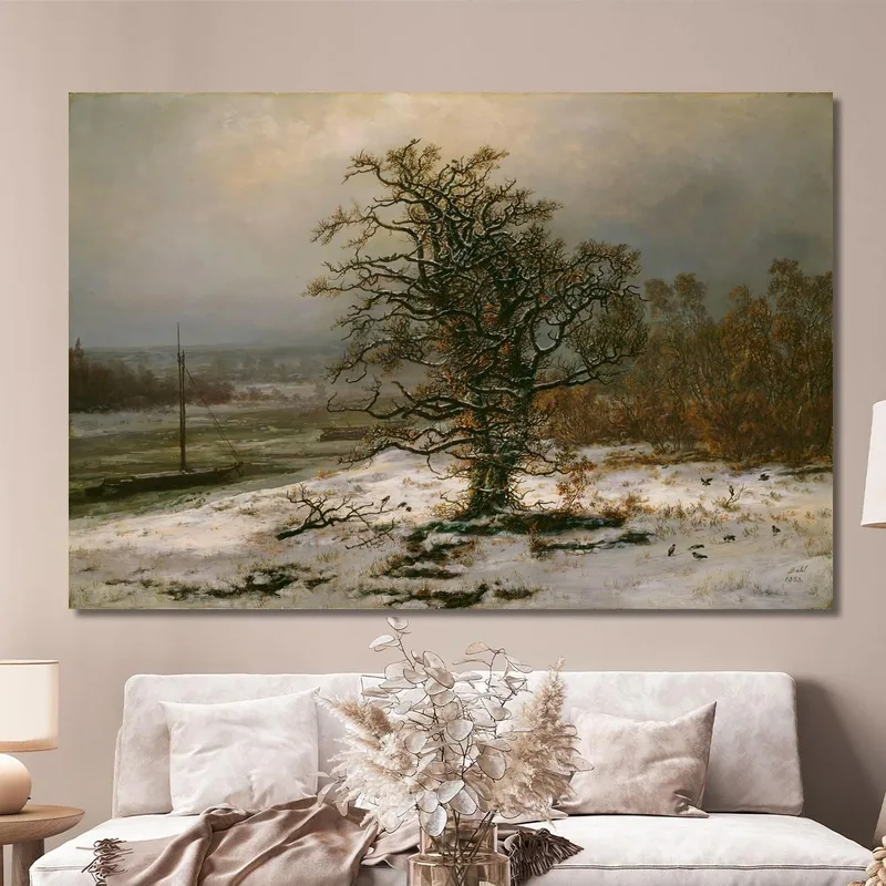 Quercia Sull'Elba In Inverno Johan Christian Dahl