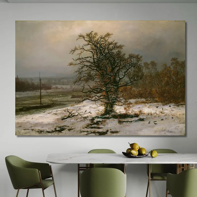 Quercia Sull'Elba In Inverno Johan Christian Dahl