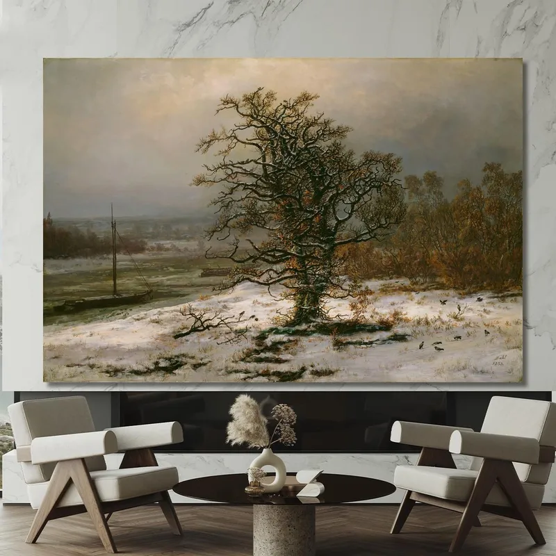 Quercia Sull'Elba In Inverno Johan Christian Dahl