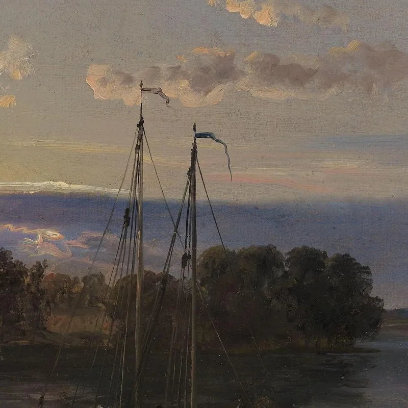 L'Elba Al Tramonto Johan Christian Dahl