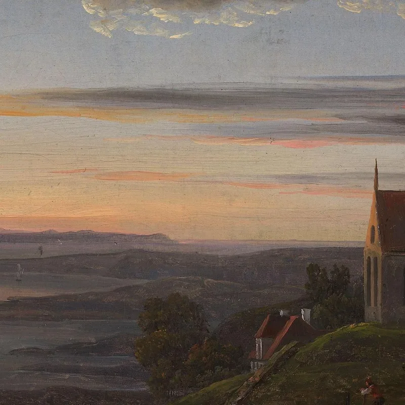 Die Ruinierte Kirche Bei Avaldsnes Auf Karmøy Johan Christian Dahl