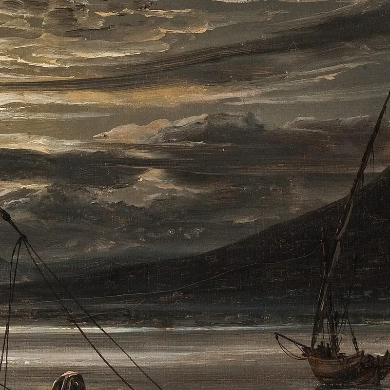Le Vésuve En Éruption. Clair De Lune Johan Christian Dahl