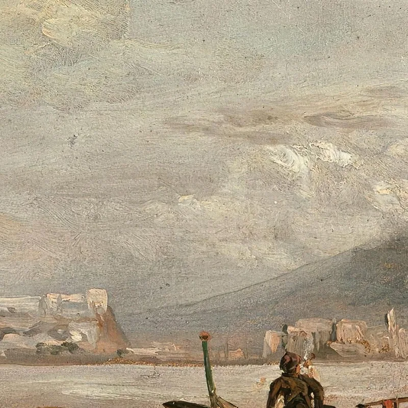 Blick Aus Einer Grotte Bei Posillipo Johan Christian Dahl