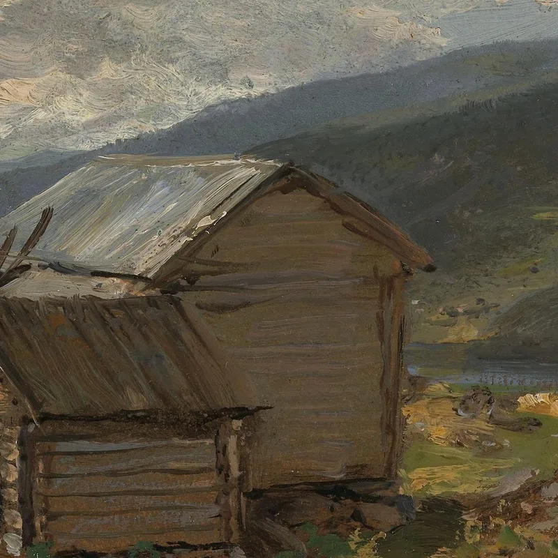 View Of Hjelle In Valdres 2 Johan Christian Dahl