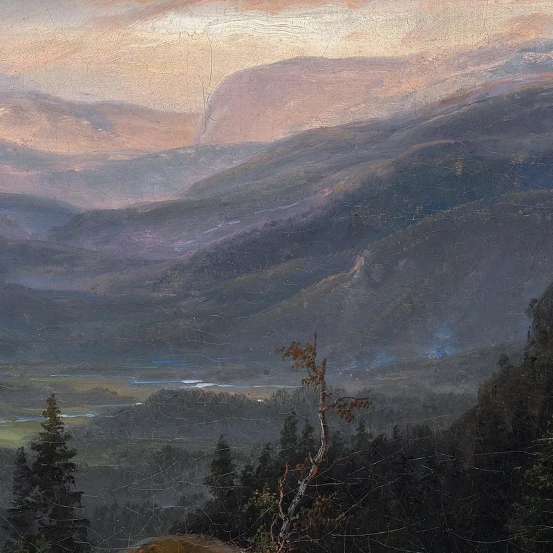 Veduta Su Hallingdal Johan Christian Dahl