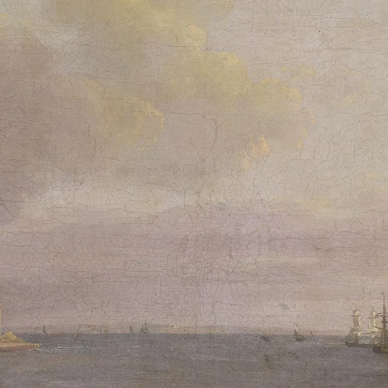 Vue Sur L'Øresund Près Des Carrières De Chaux Johan Christian Dahl