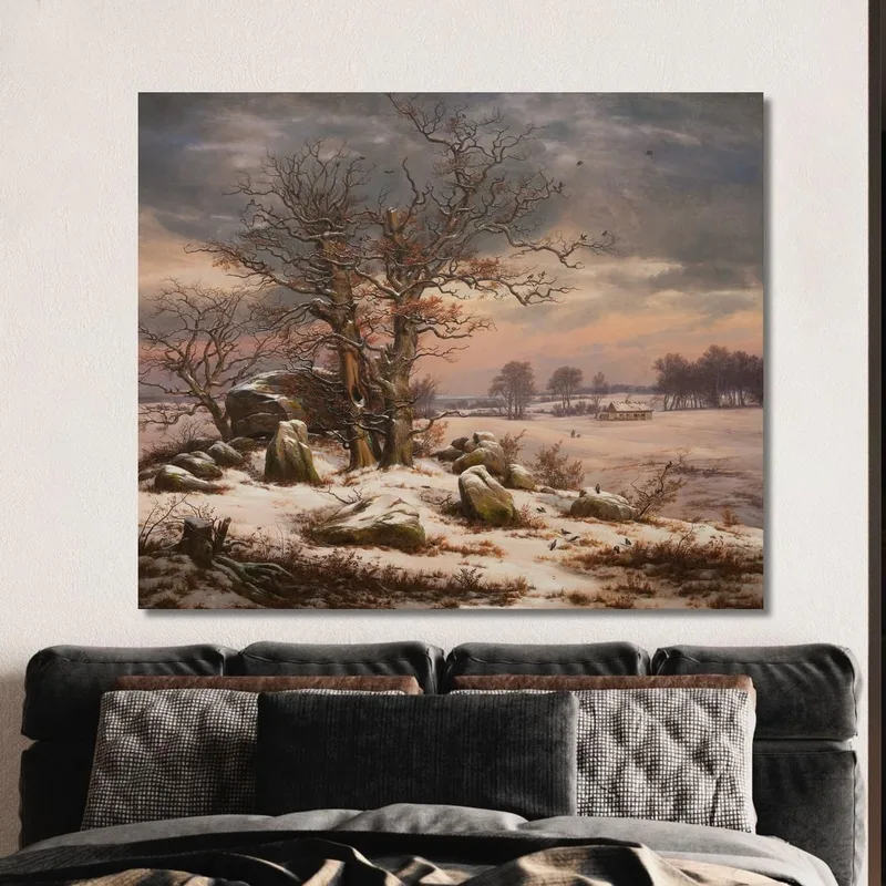 Winterlandschaft Bei Vordingborg Dänemark Johan Christian Dahl