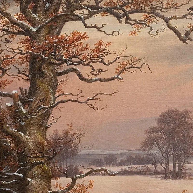 Winterlandschaft Bei Vordingborg Dänemark Johan Christian Dahl