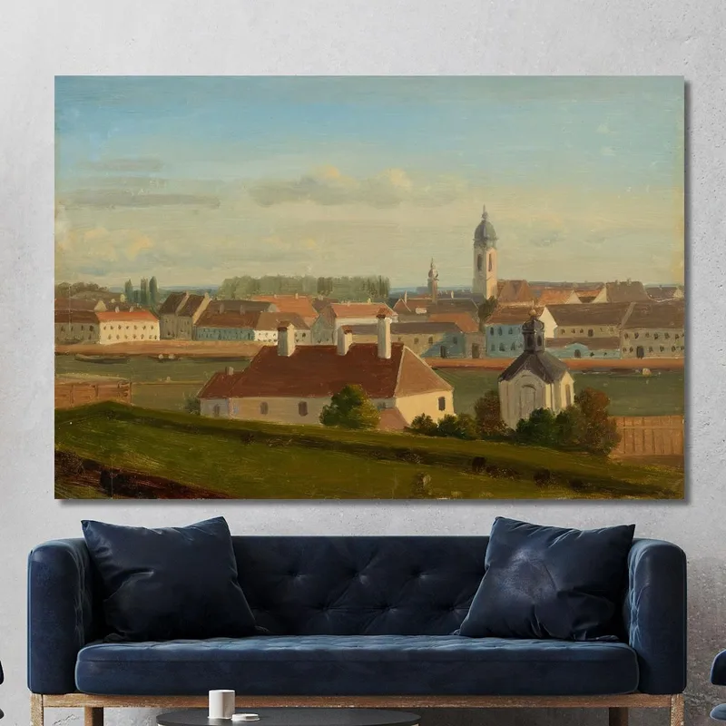Vista Sul Canale Del Danubio Fino A Leopoldstadt Johann Peter Krafft