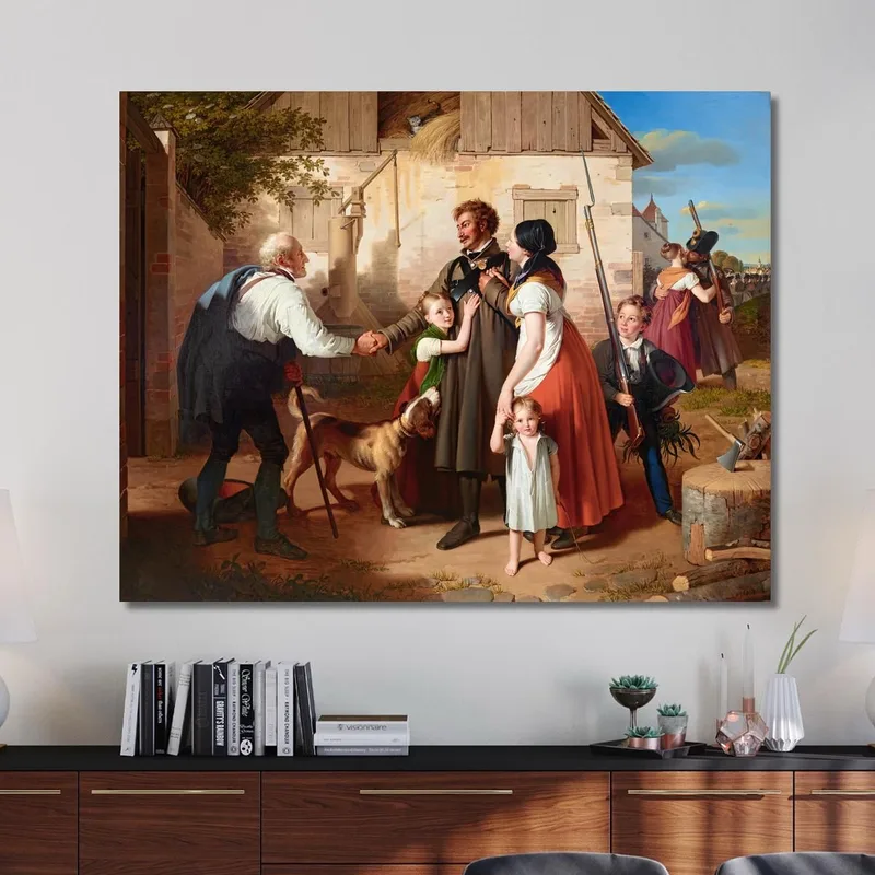 Il Ritorno A Casa Del Landwehrmann 2 Johann Peter Krafft