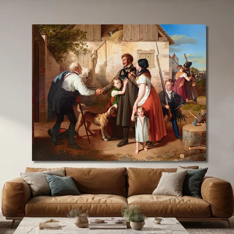 Il Ritorno A Casa Del Landwehrmann 2 Johann Peter Krafft