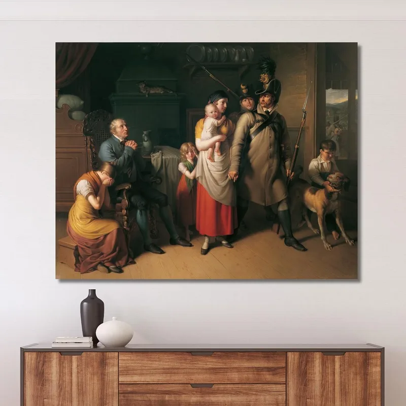 Le Retour De La Landwehrmann Johann Peter Krafft