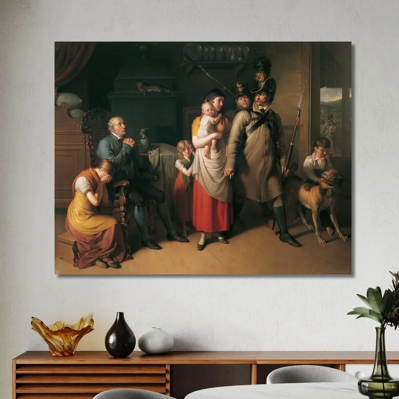 Le Retour De La Landwehrmann Johann Peter Krafft