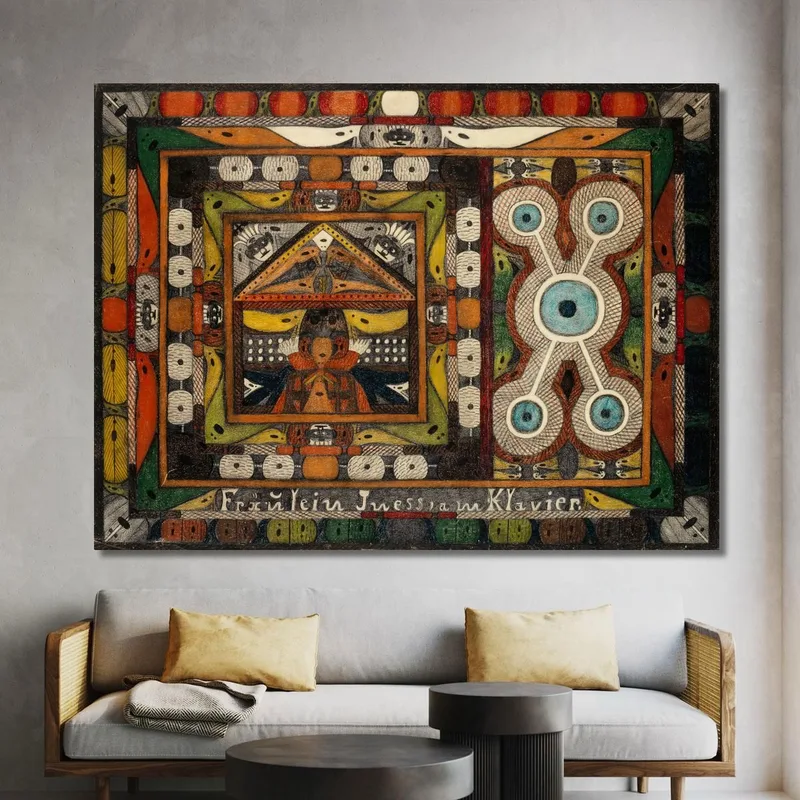 Fräulein Iness Al Pianoforte Adolf Wölfli